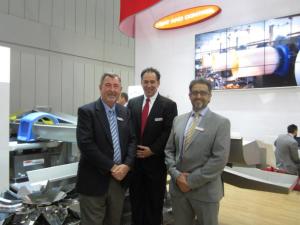Heat and Control's Jim Strang, Michael La Manna and Robert Marguccio on the company's stand at interpack